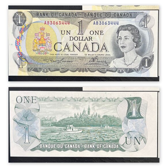 Great Set of Sequential Serial Number Uncirculated Canada 5 x 1973 $1 bills! - Picture 9 of 16